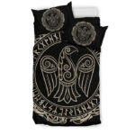 Raven Viking Odin Sword Print Duvet Cover Bedding Set - Payfisia