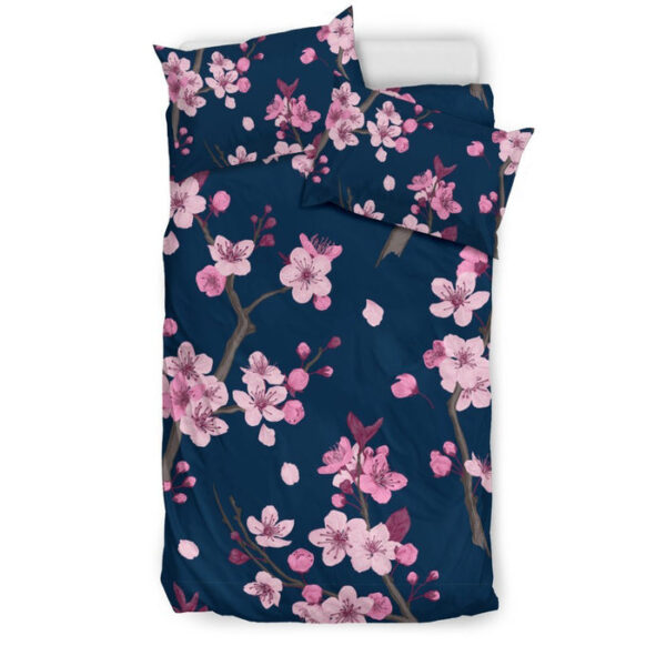 Sakura Cherry Blossom Duvet Cover Bedding Set - Payfisia