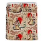 Tokyo Japanese Pattern Print Duvet Cover Bedding Set - Payfisia