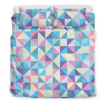 Triangle Print Pattern Duvet Cover Bedding Set - Payfisia