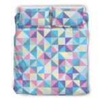 Triangle Print Pattern Duvet Cover Bedding Set - Payfisia