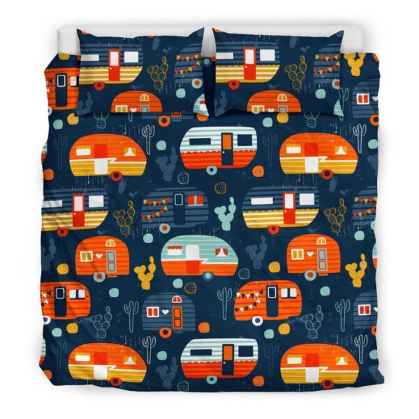 Van Camper Pattern Print Duvet Cover Bedding Set - Payfisia