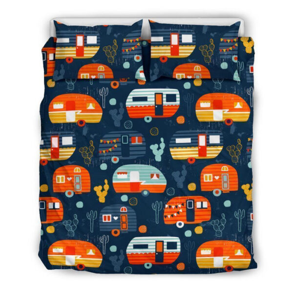 Van Camper Pattern Print Duvet Cover Bedding Set - Payfisia