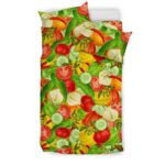 Vegan Colorful Pattern Print Duvet Cover Bedding Set - Payfisia