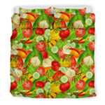Vegan Colorful Pattern Print Duvet Cover Bedding Set - Payfisia